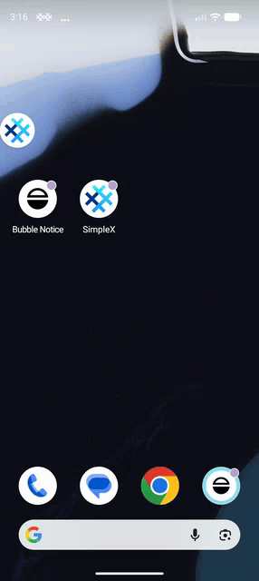 bubble-notice-android 界面截图