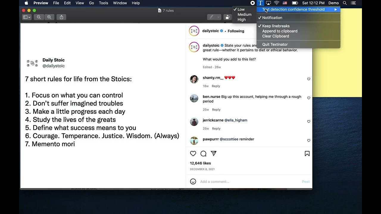 textinator 主界面