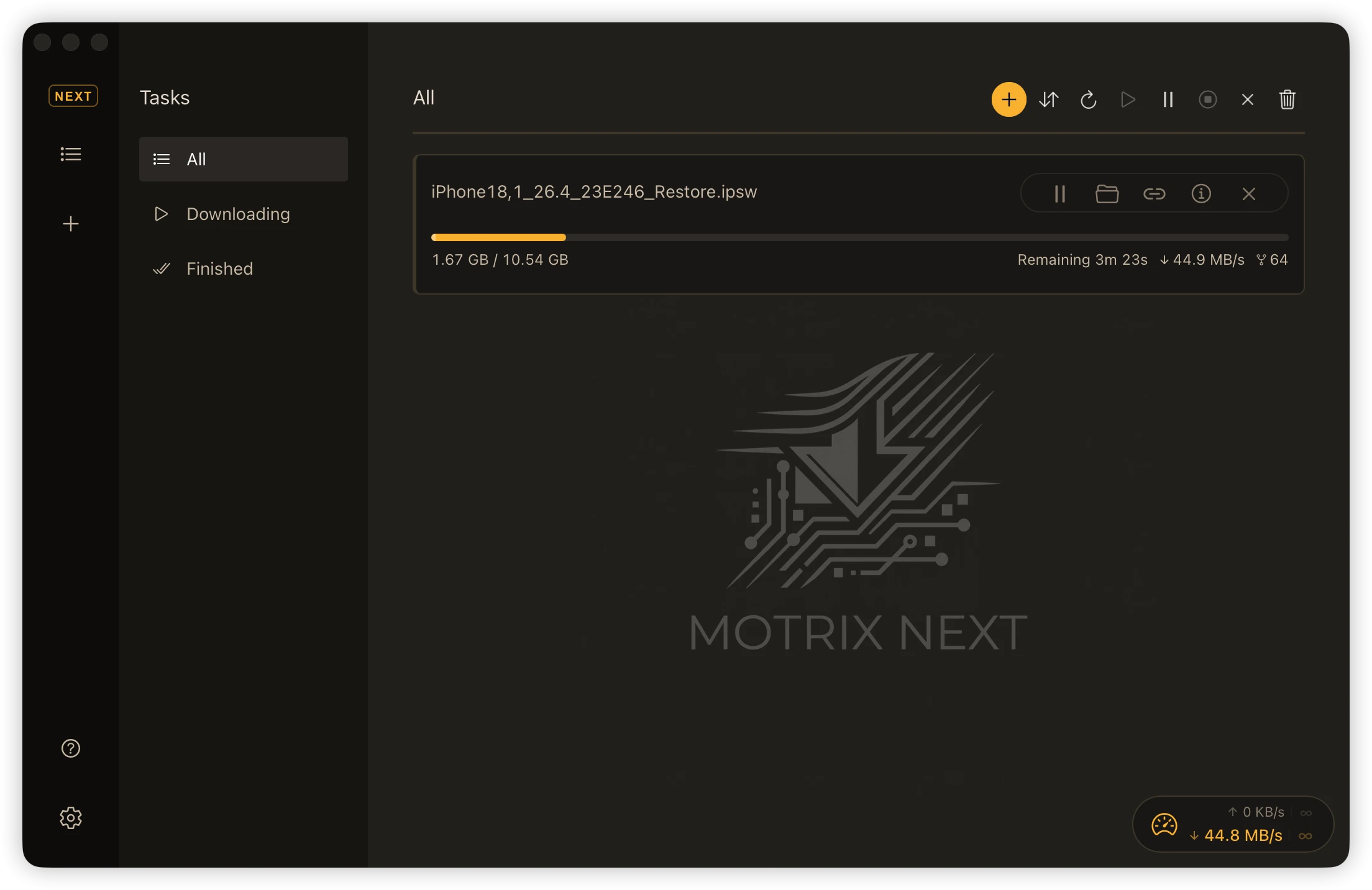 motrix-next 界面截图
