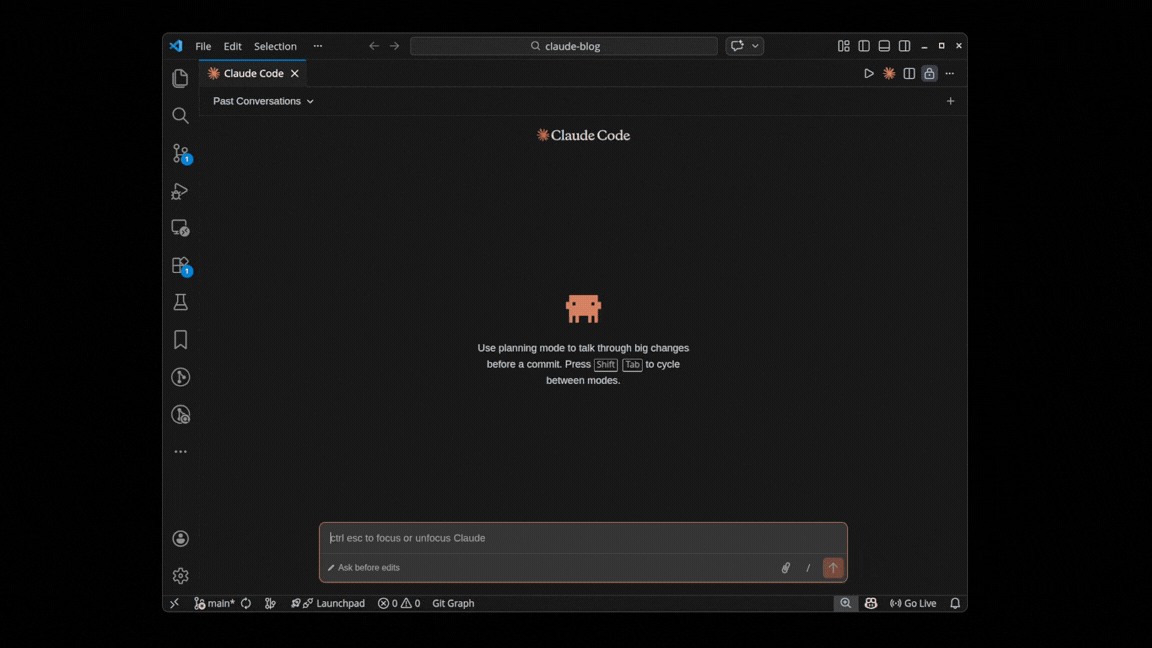 claude-blog 界面截图