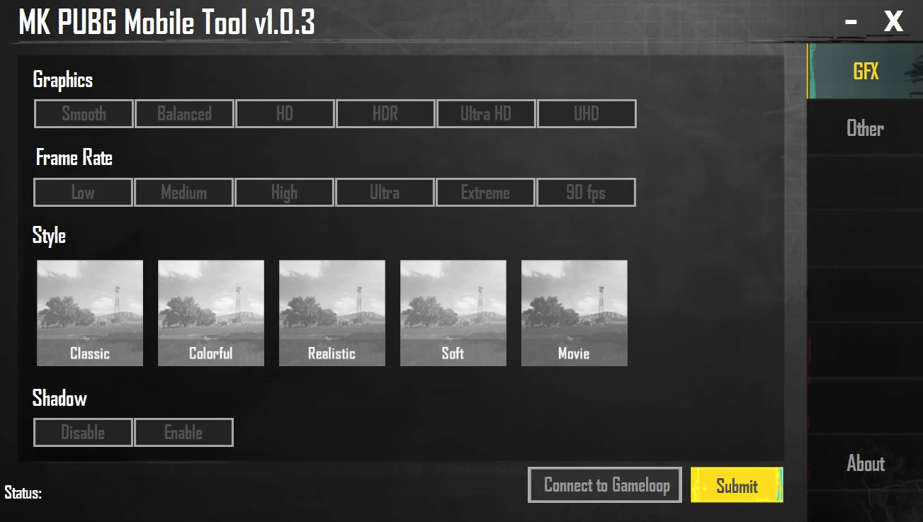 MK-PUBG-Mobile-Tool 主界面