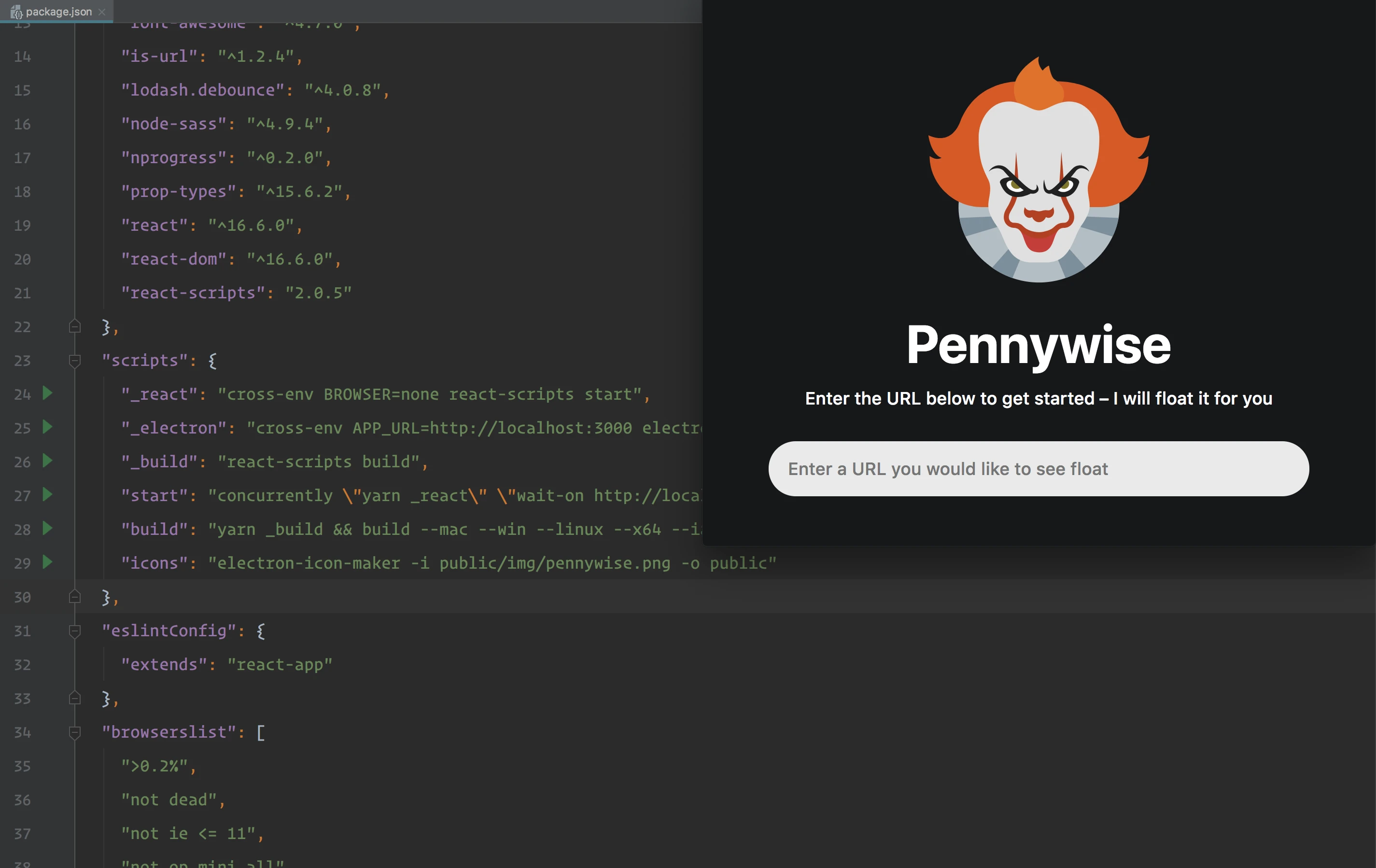 pennywise 主界面