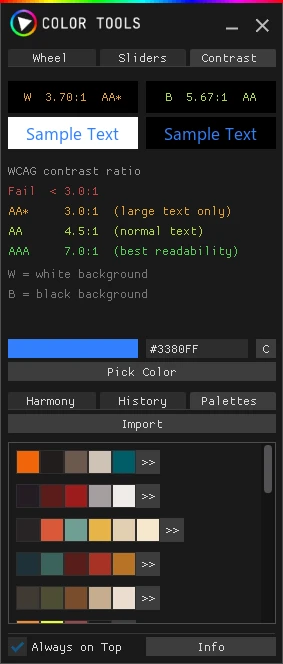 Color-tools 界面截图