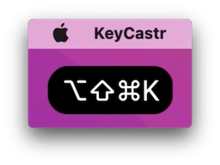 keycastr 主界面