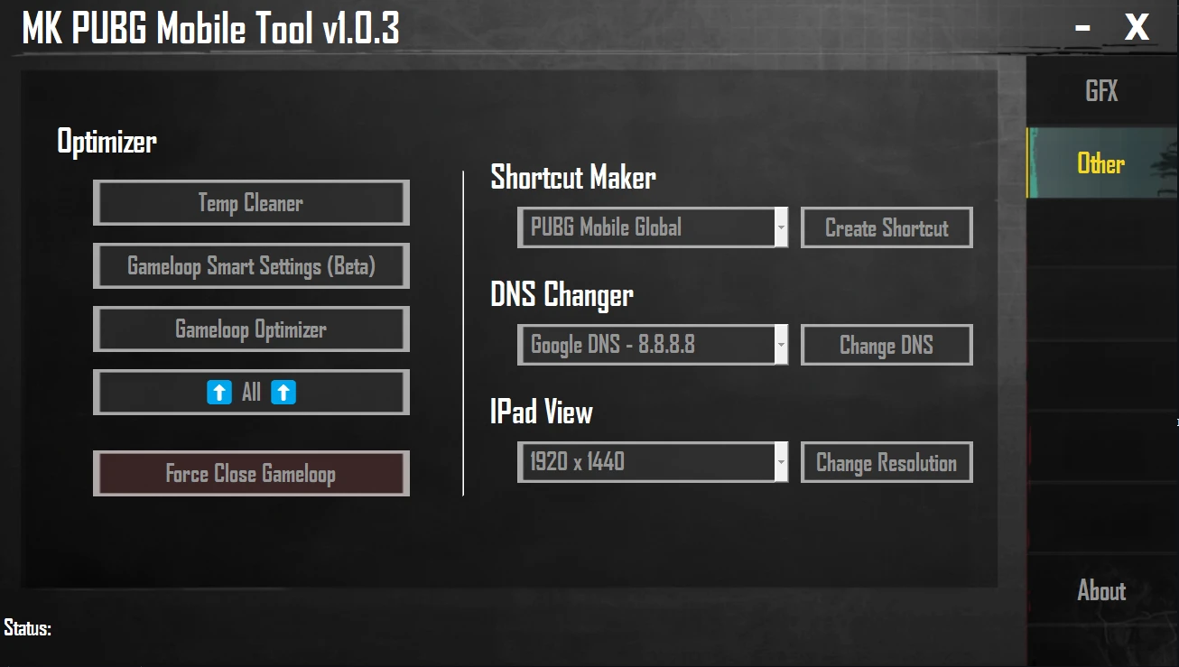 MK-PUBG-Mobile-Tool 界面截图