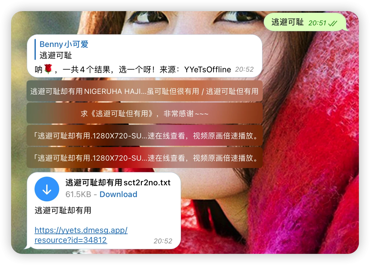 YYeTsBot 界面截图