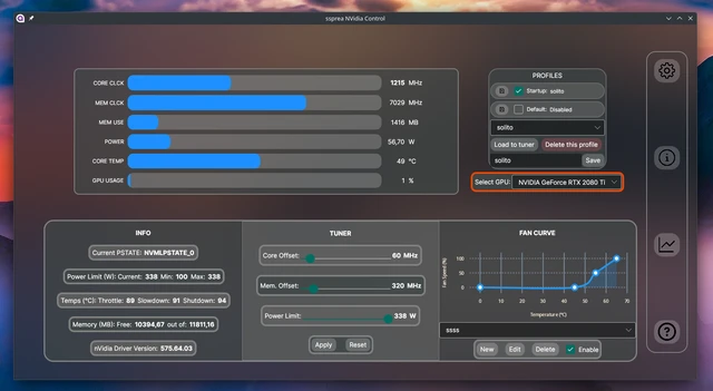 ssprea-nvidia-control 界面截图