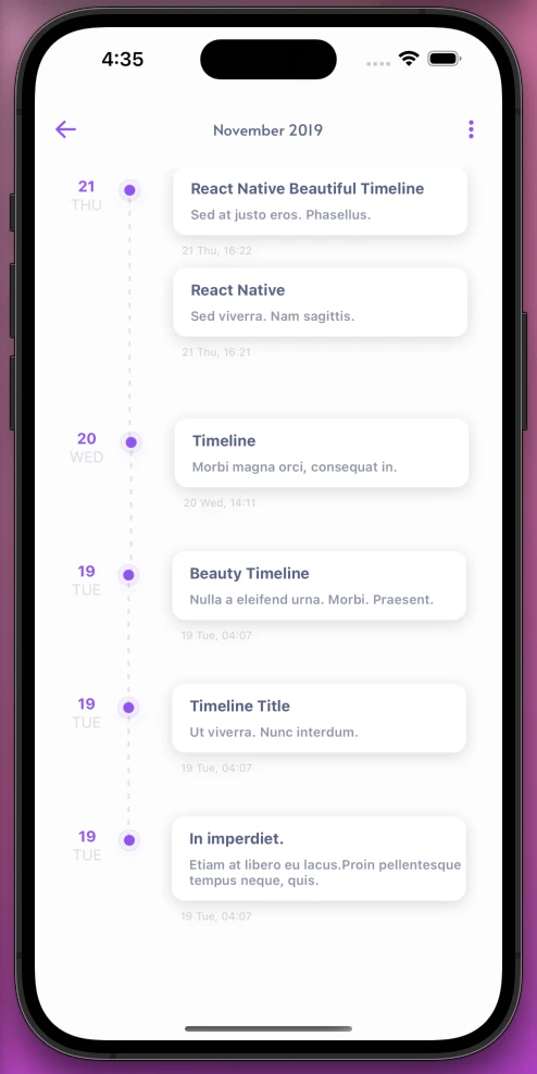 react-native-beautiful-timeline 界面截图