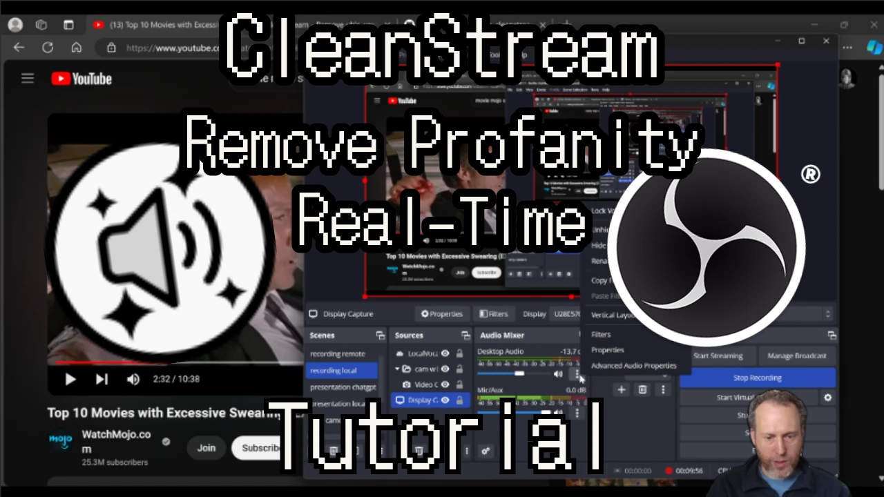 obs-cleanstream 界面截图
