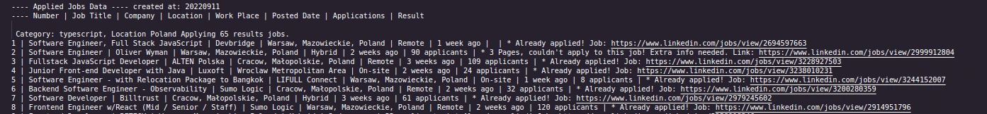 EasyApplyJobsBot 界面截图