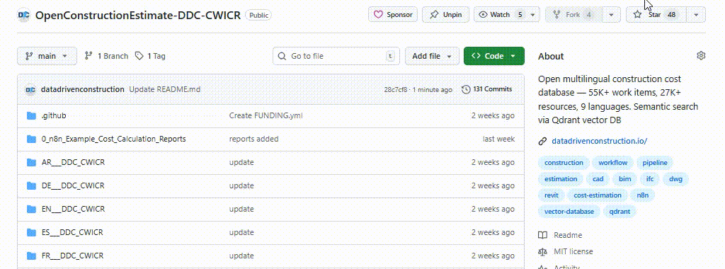 OpenConstructionERP 界面截图