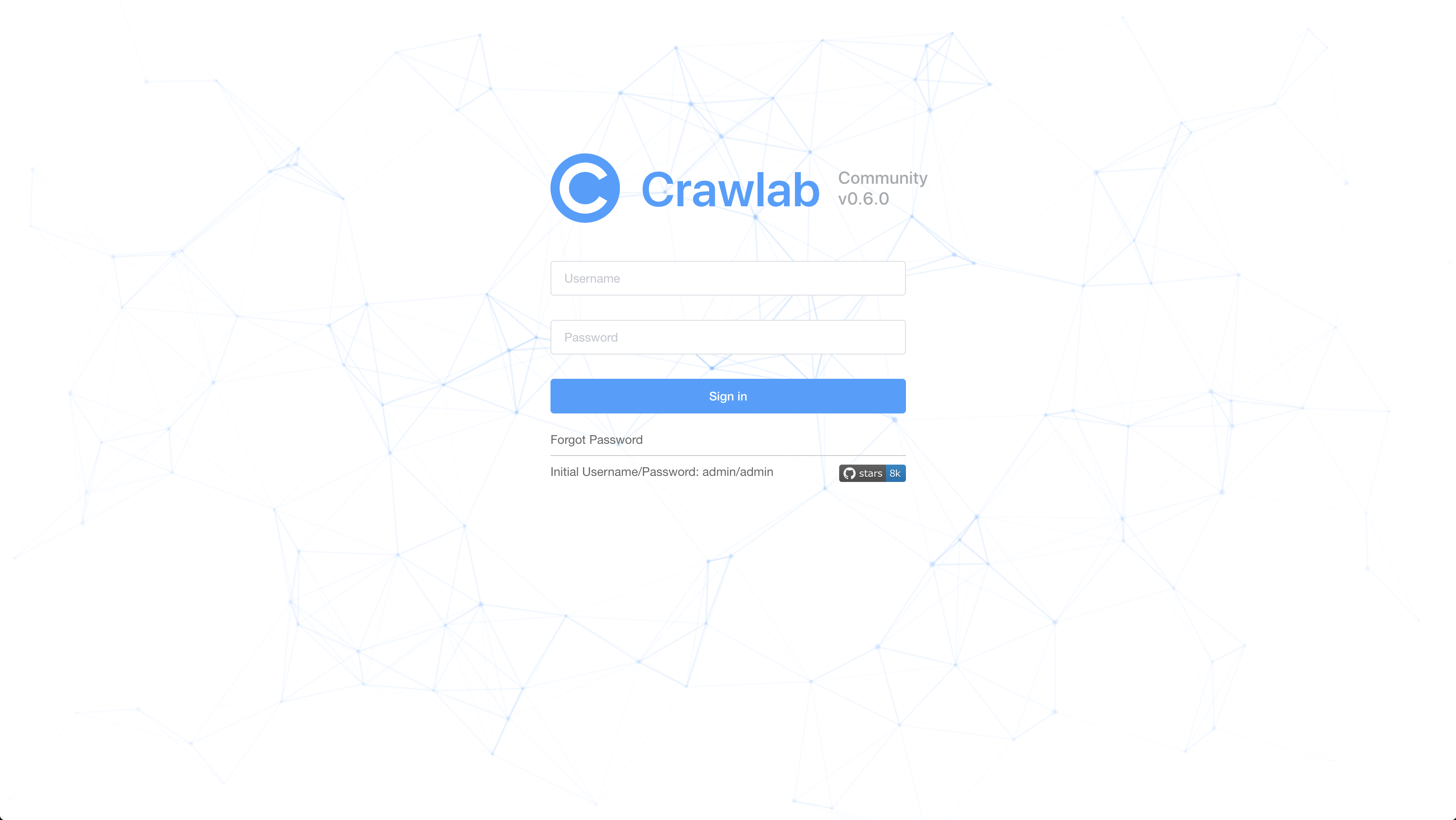 crawlab 主界面