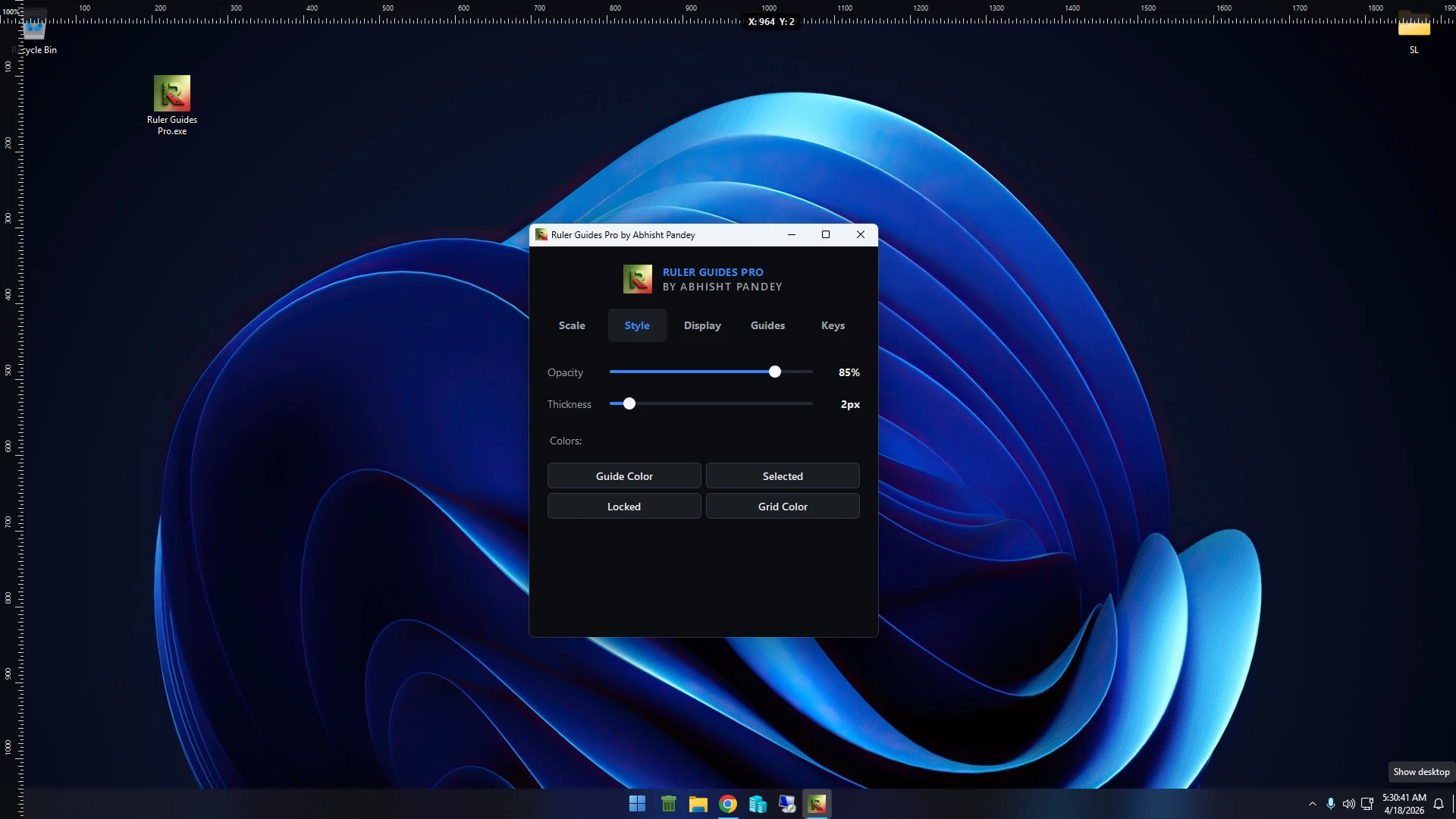 Ruler-Guides-Pro 界面截图