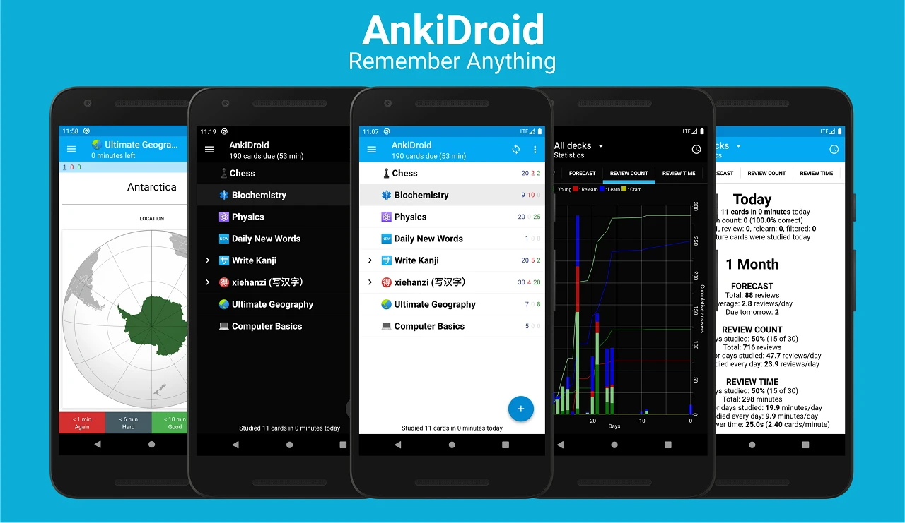 Anki-Android 主界面