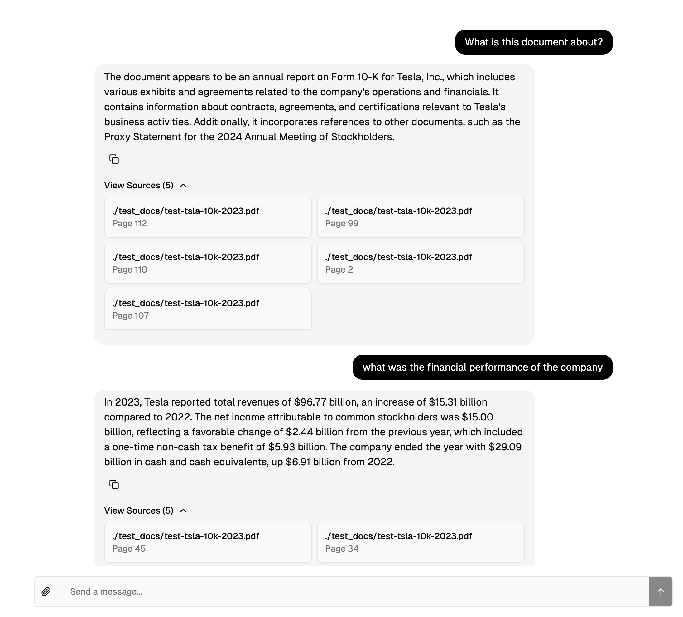 ai-pdf-chatbot-langchain 主界面