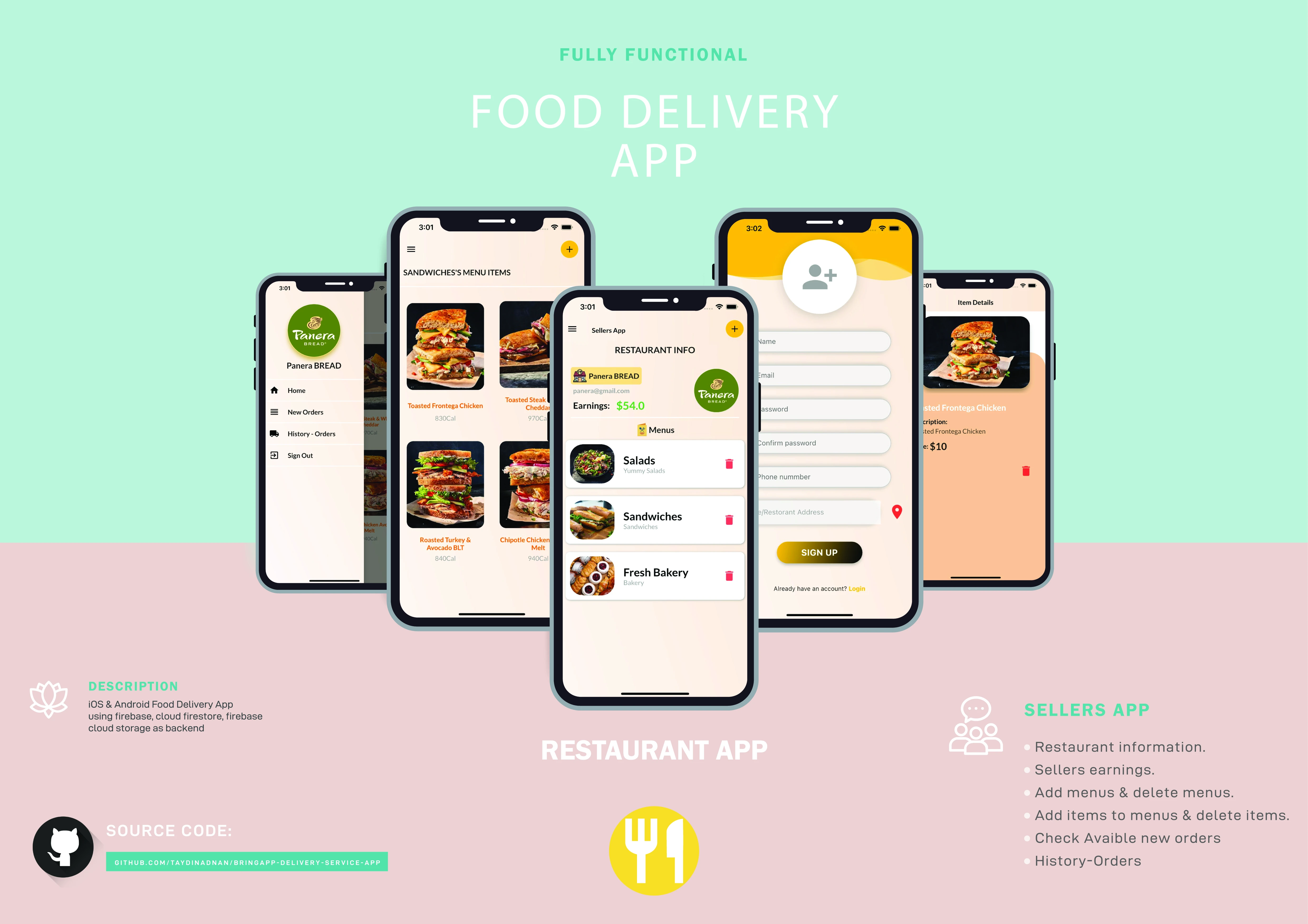 BringApp-Delivery-service-app 界面截图