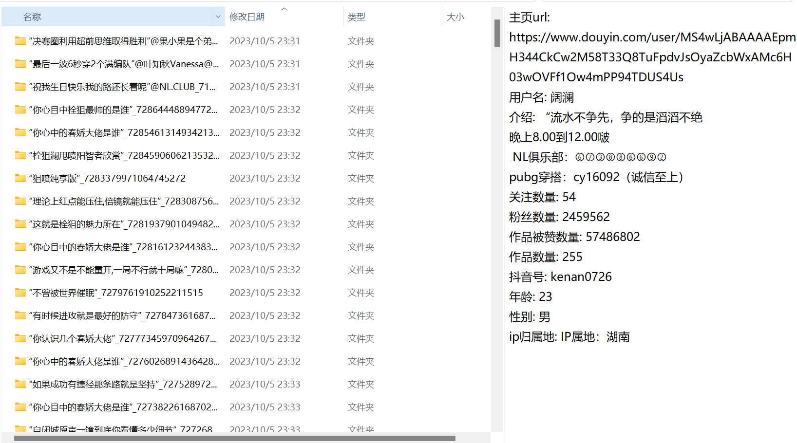 DouYin_Spider 界面截图