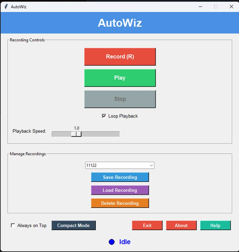 autowiz 界面截图