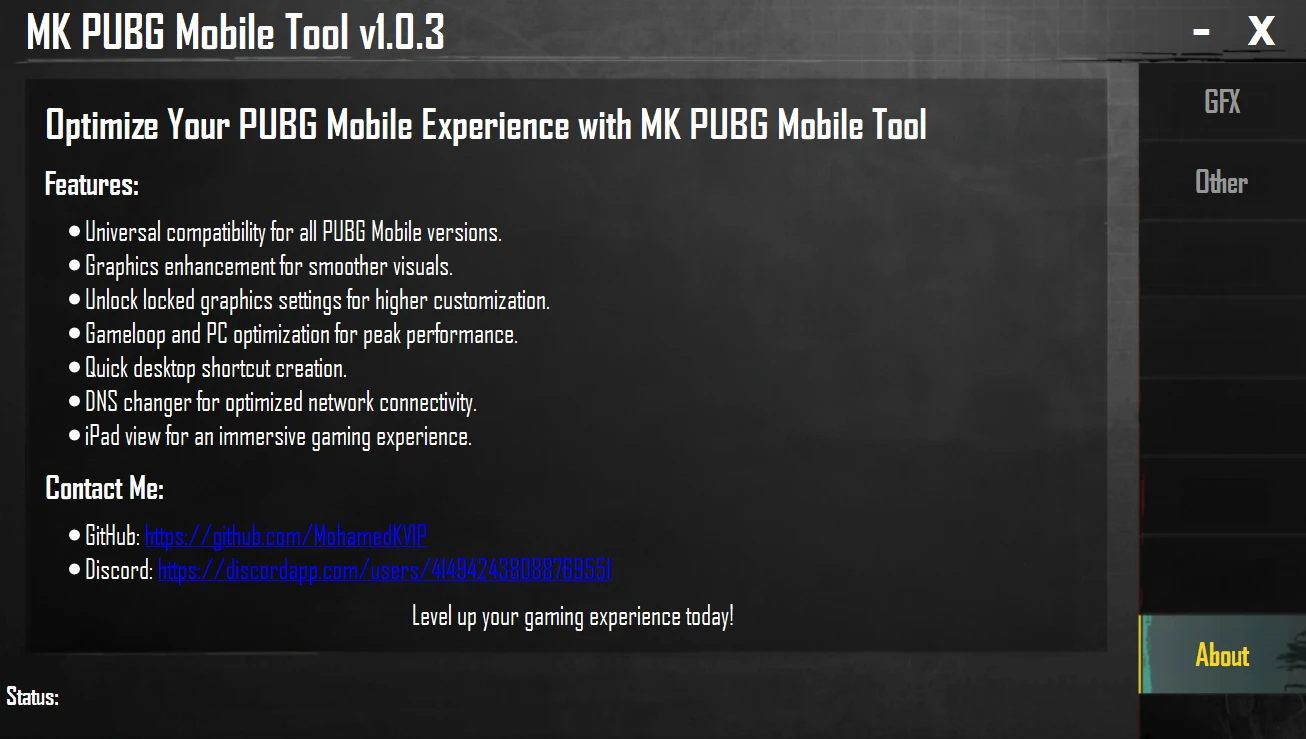 MK-PUBG-Mobile-Tool 界面截图