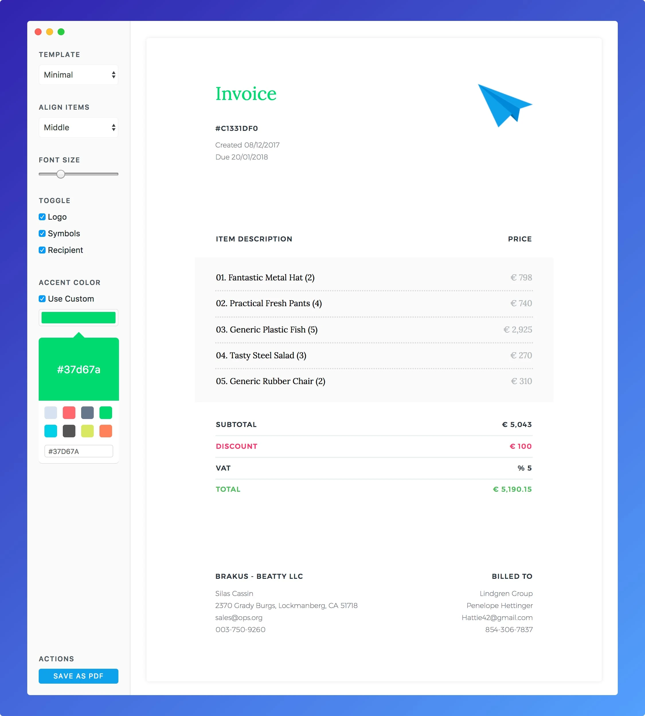 Manta 界面截图