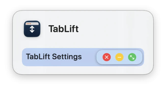 TabLift 界面截图