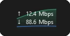 NetSpeedTray 界面截图