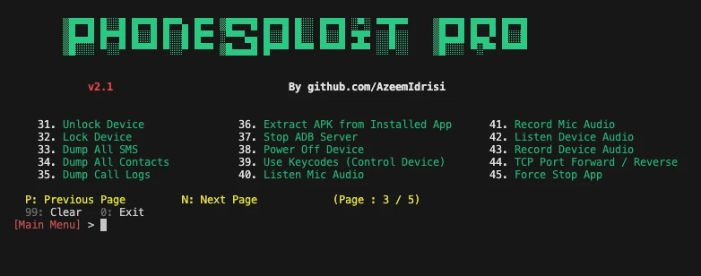 PhoneSploit Pro 截图 3
