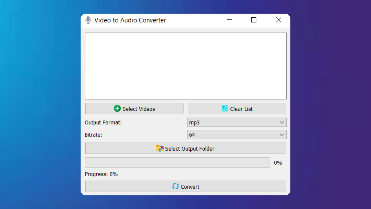 Video-to-Audio 主界面