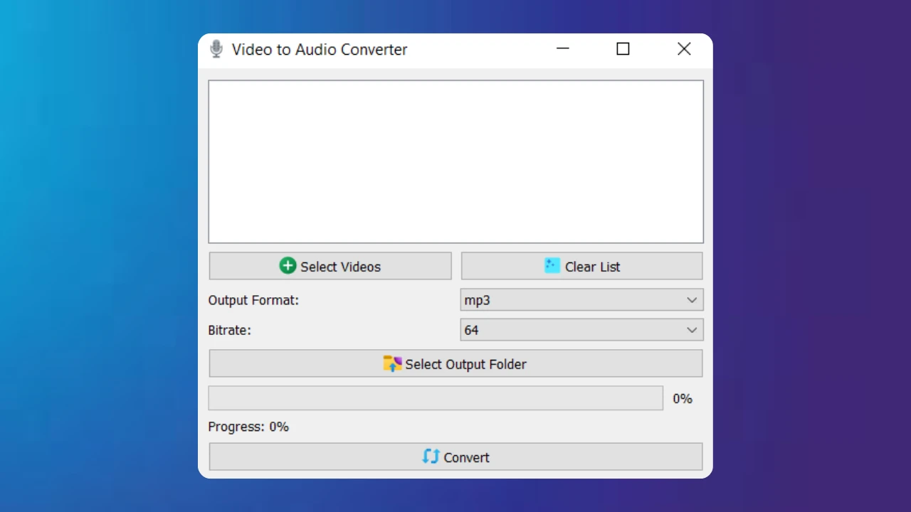 Video-to-Audio 主界面