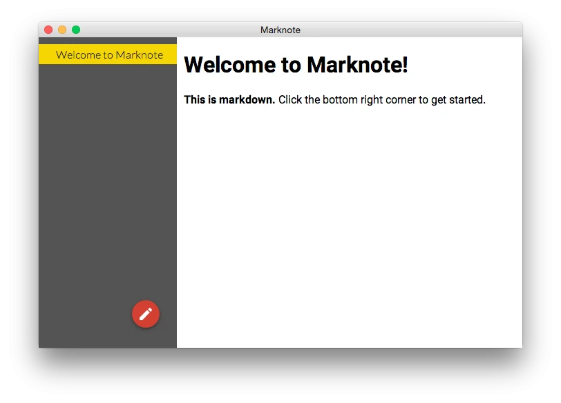 Marknote 主界面