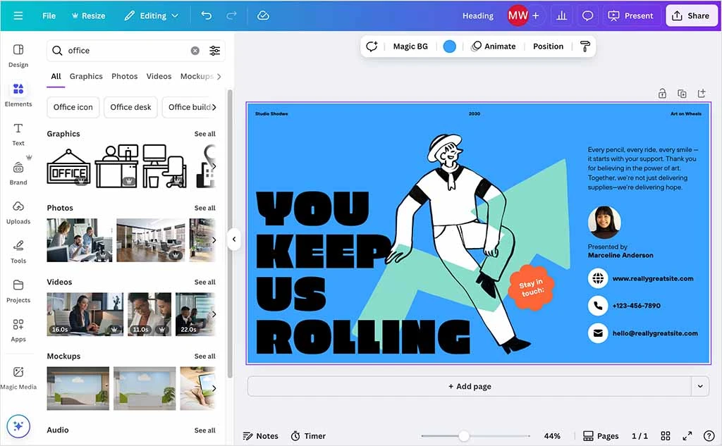 Canva-Resource 界面截图