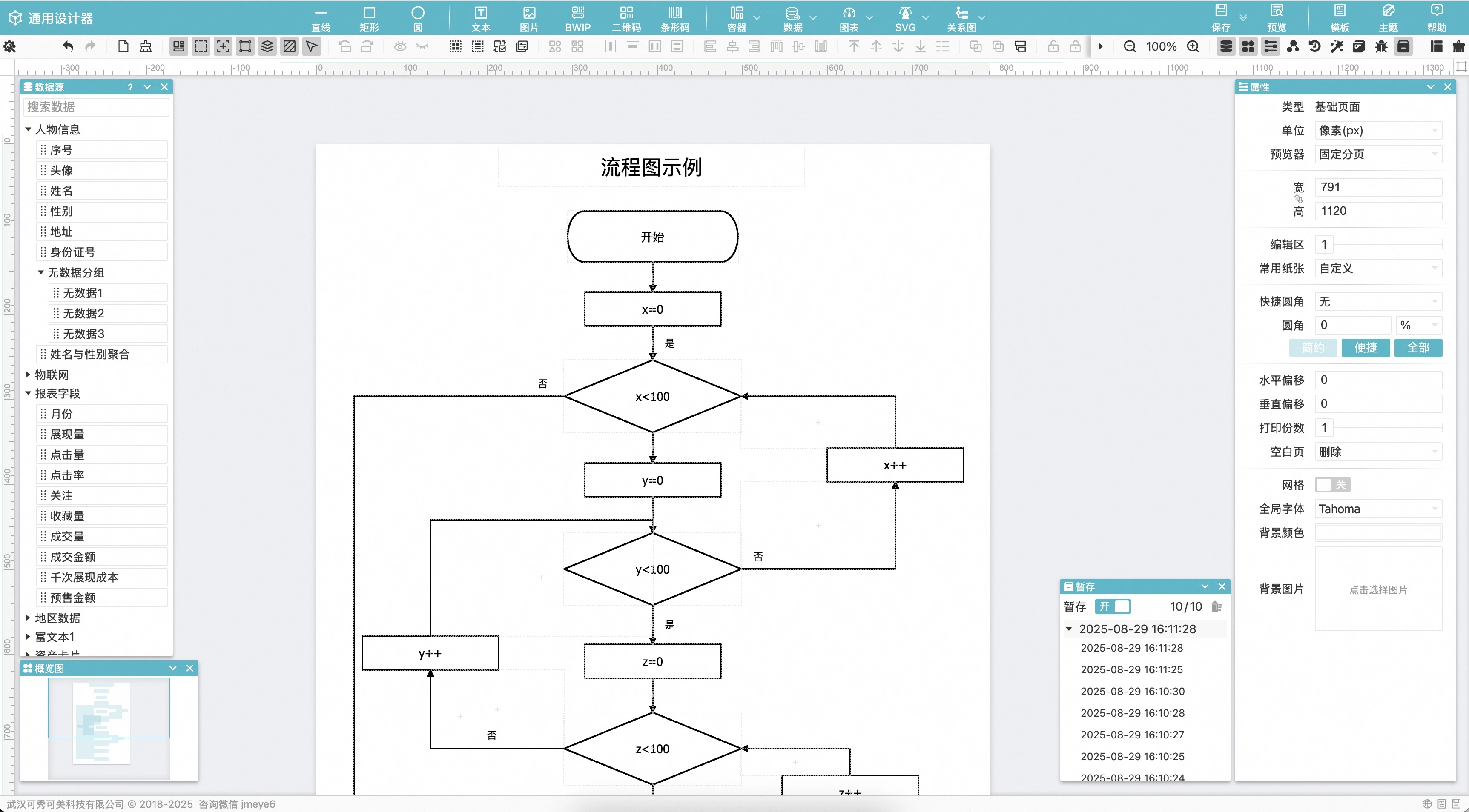 report-designer 主界面