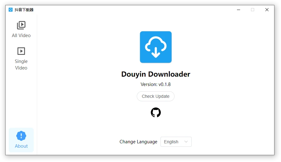 Douyin Downloader 设置界面