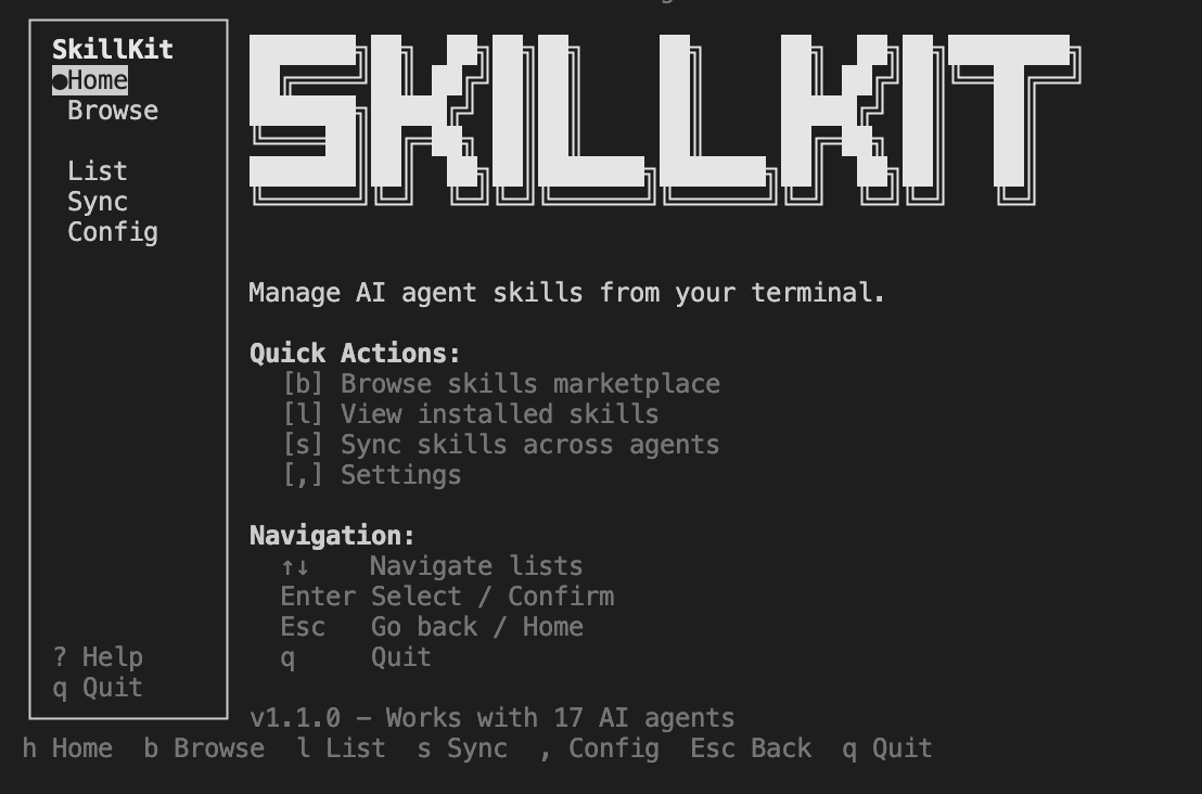 skillkit 主界面