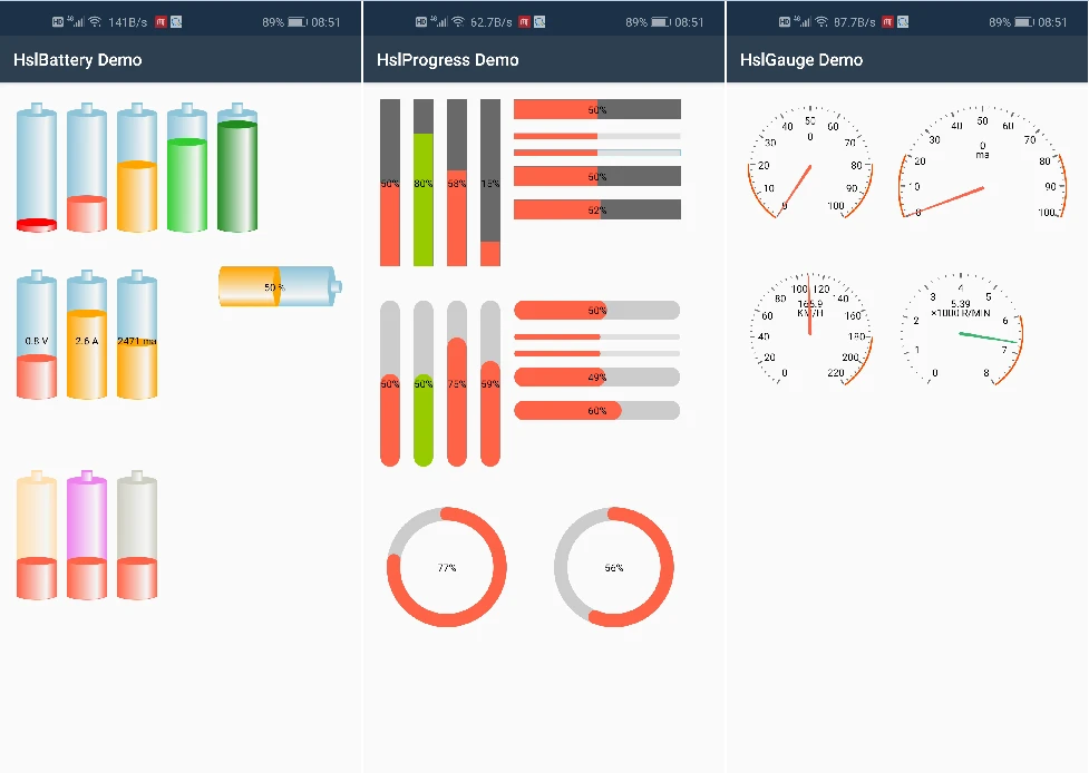 HslControlsDemo 界面截图