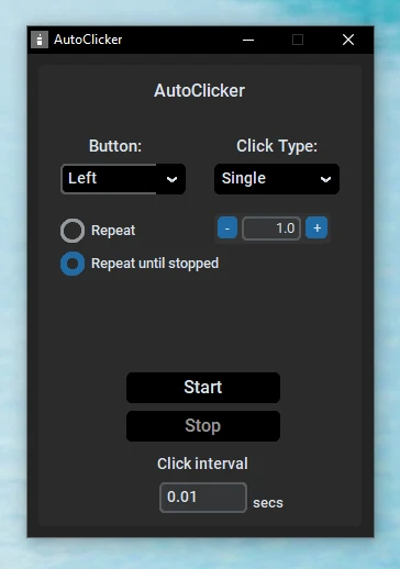 AutoClicker 界面截图
