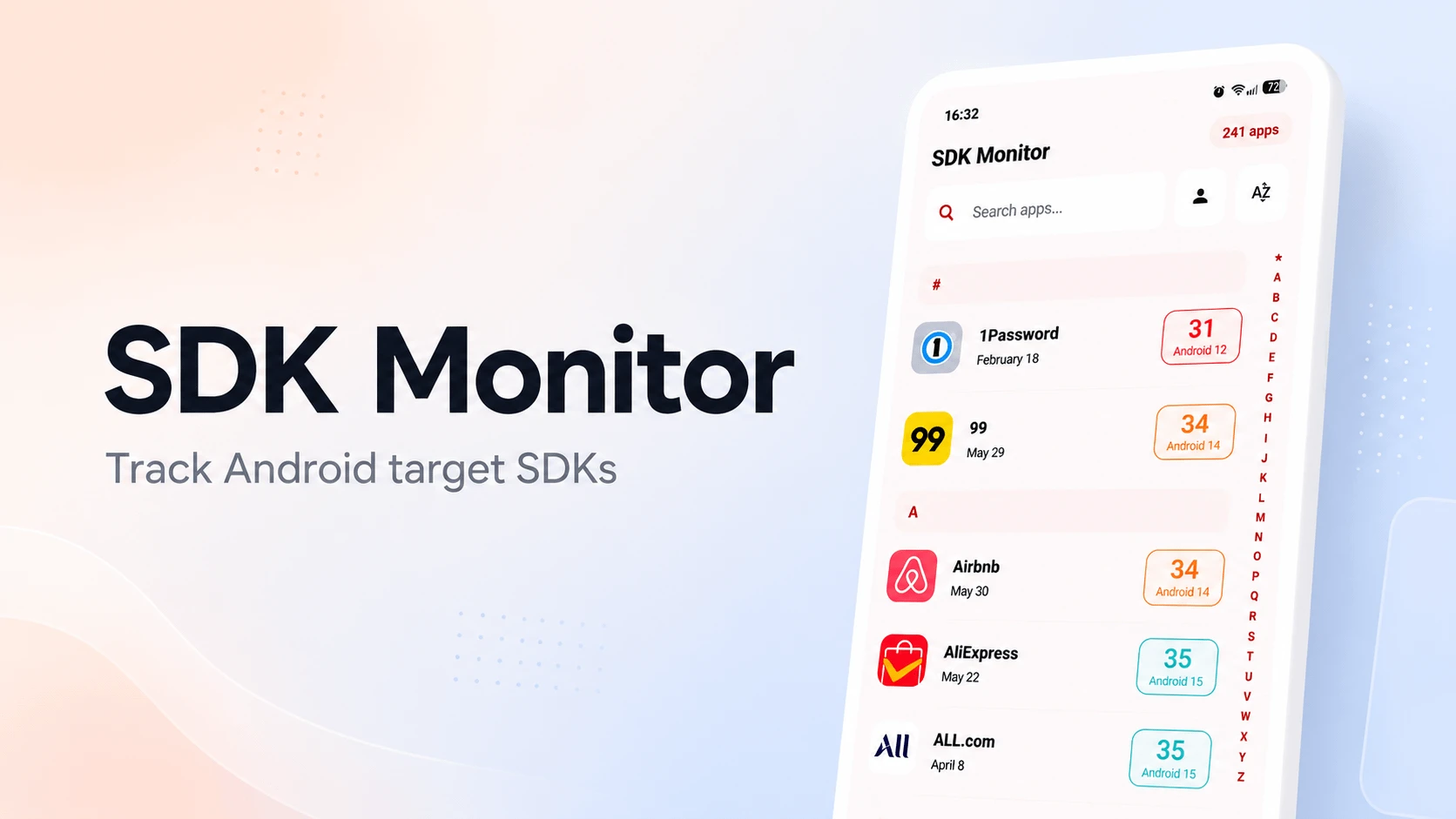 SDKMonitor 主界面