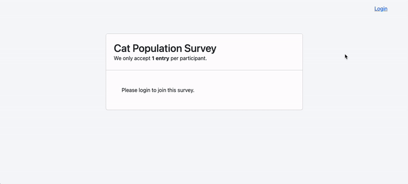laravel-survey 主界面