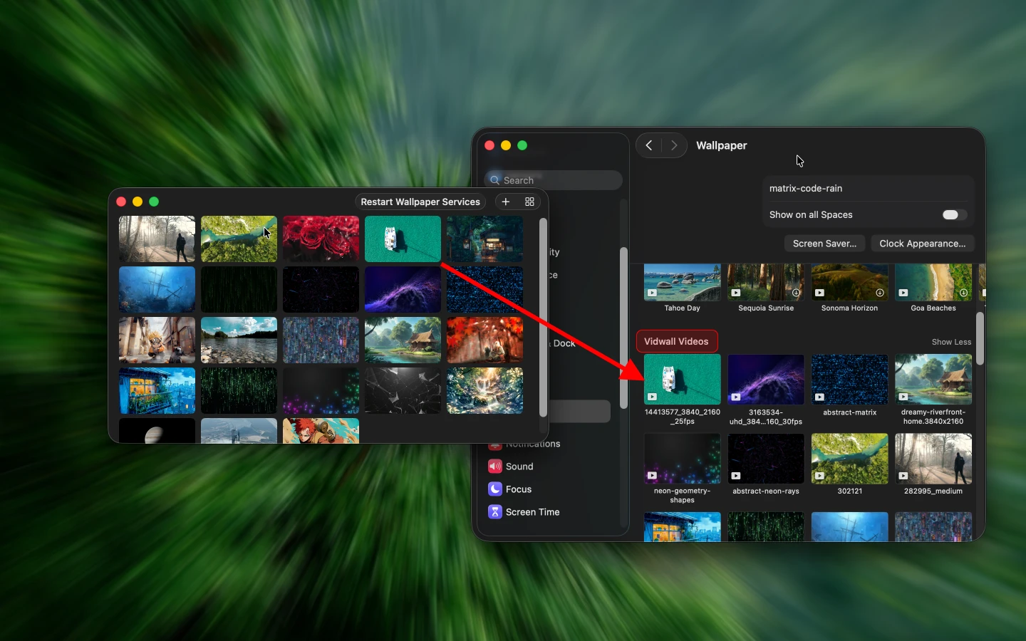 vidwall-hub 界面截图