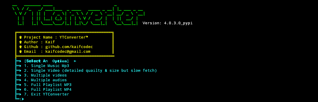 ytconverter 界面截图