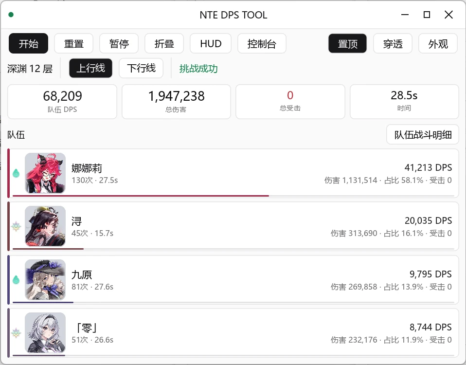 nte-dps-toolkit 界面截图