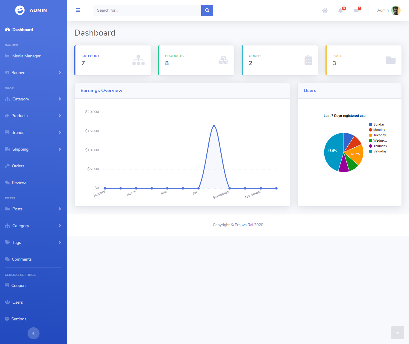 Complete-Ecommerce-in-laravel-10 主界面