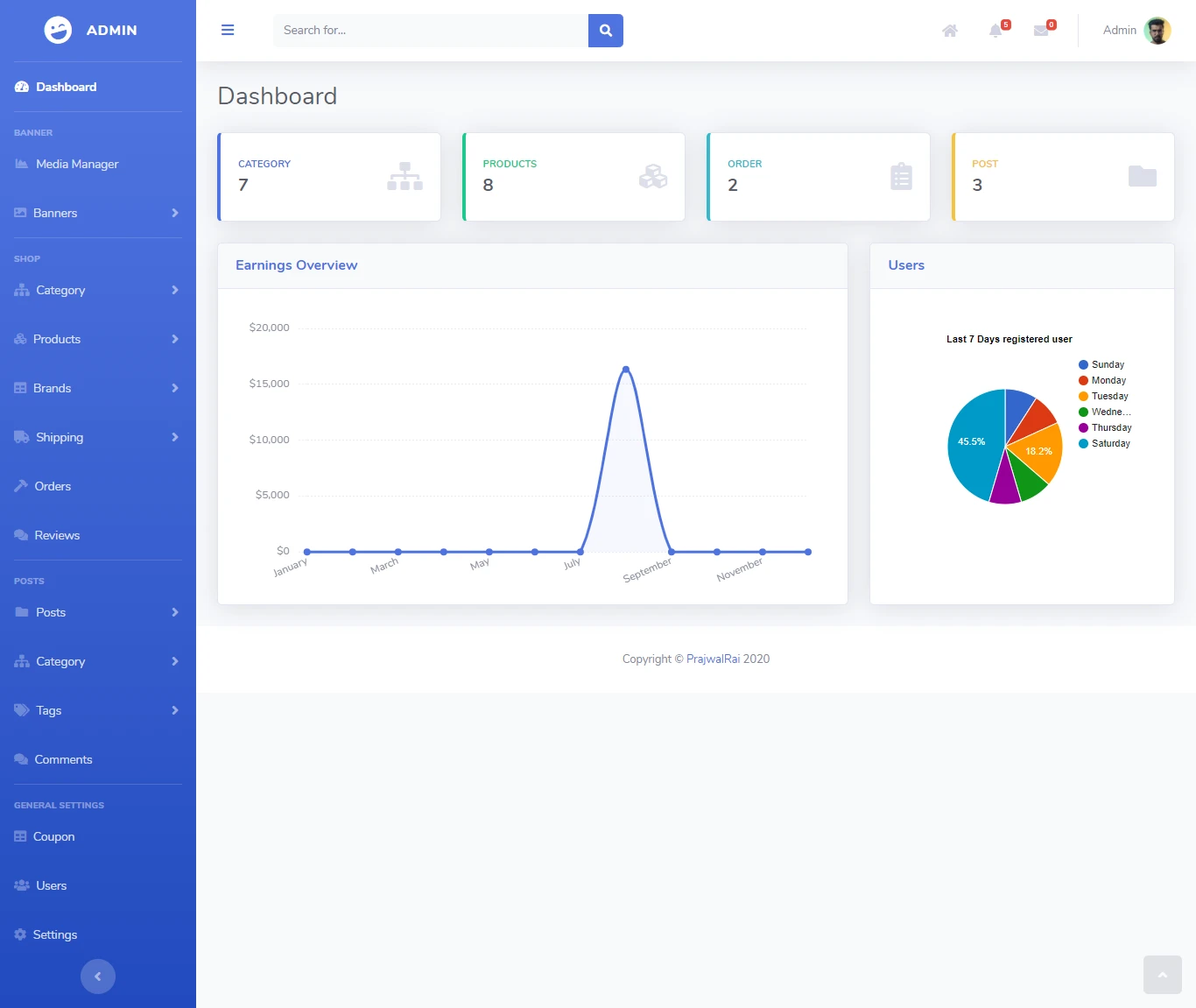 Complete-Ecommerce-in-laravel-10 主界面