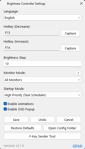 Brightness-Controller-for-Desktop 界面截图