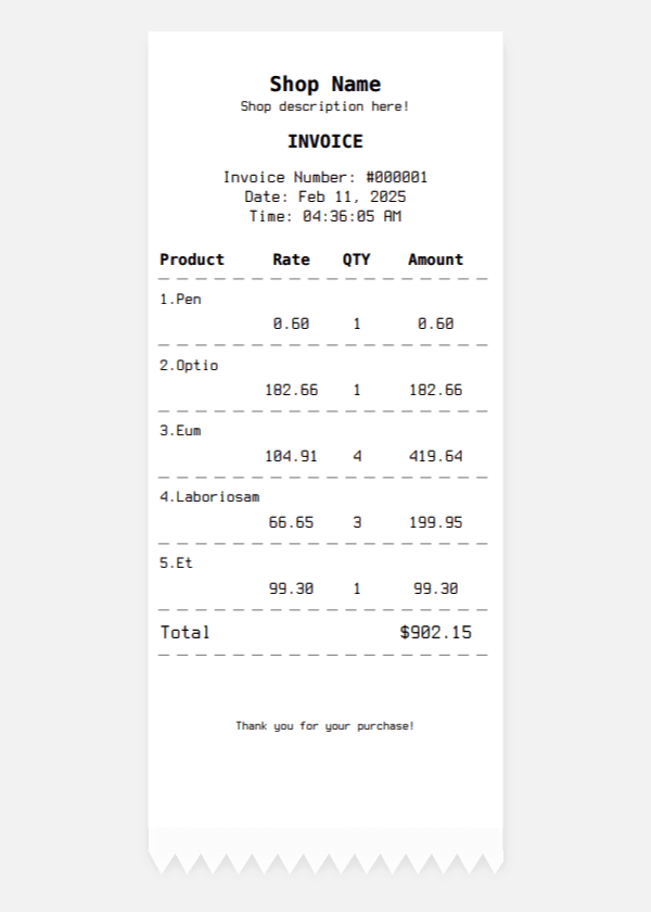laravel-easy-pos 界面截图