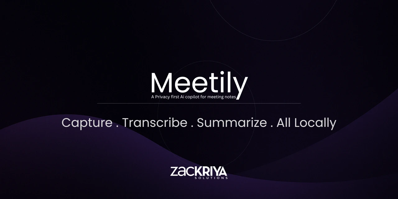 meetily 界面截图