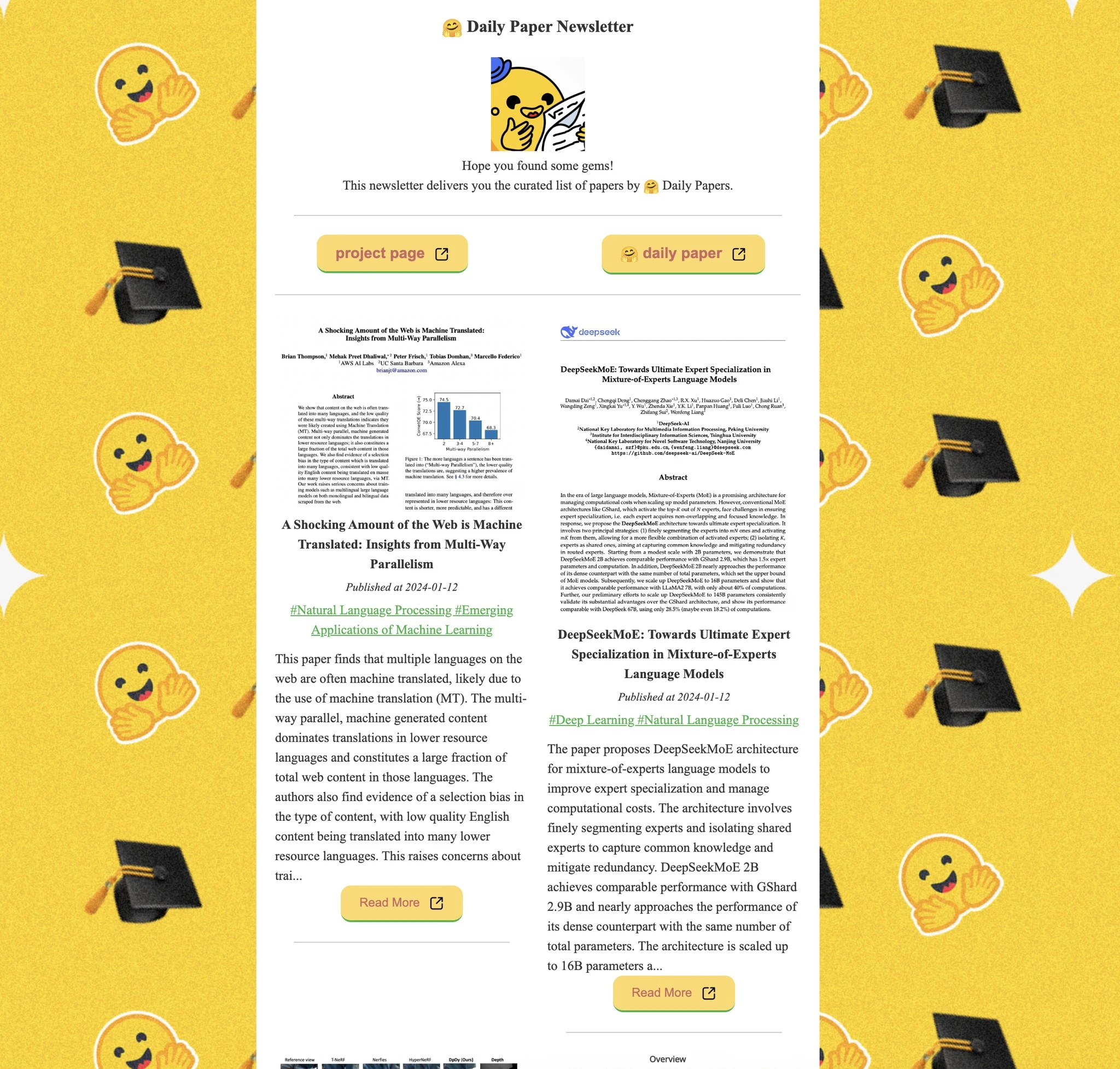 hf-daily-paper-newsletter 界面截图