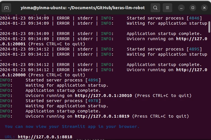 keras-llm-robot 界面截图