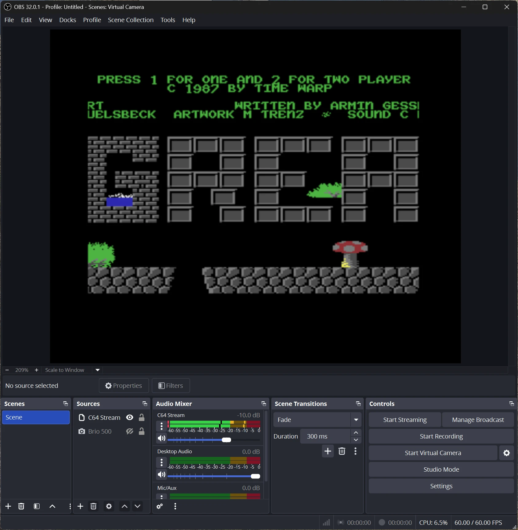c64stream 主界面