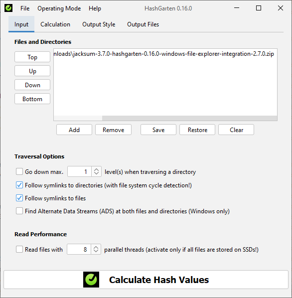 jacksum-for-windows 界面截图